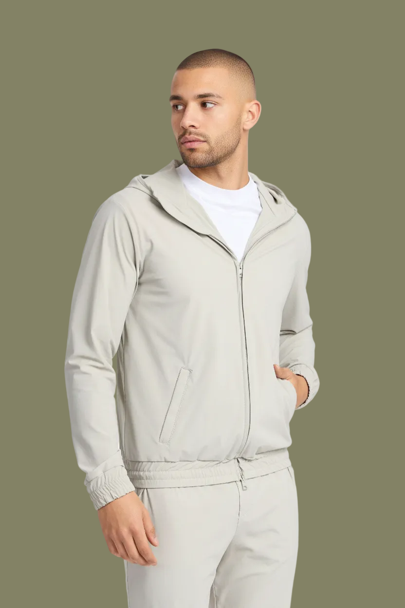Cloud Grey Hooded Tech Vest