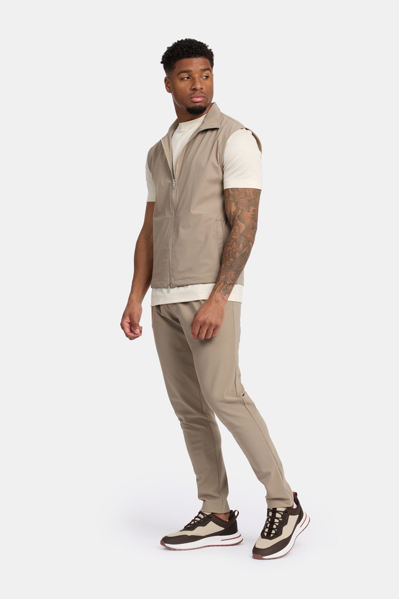 Light Beige Tech Gilet