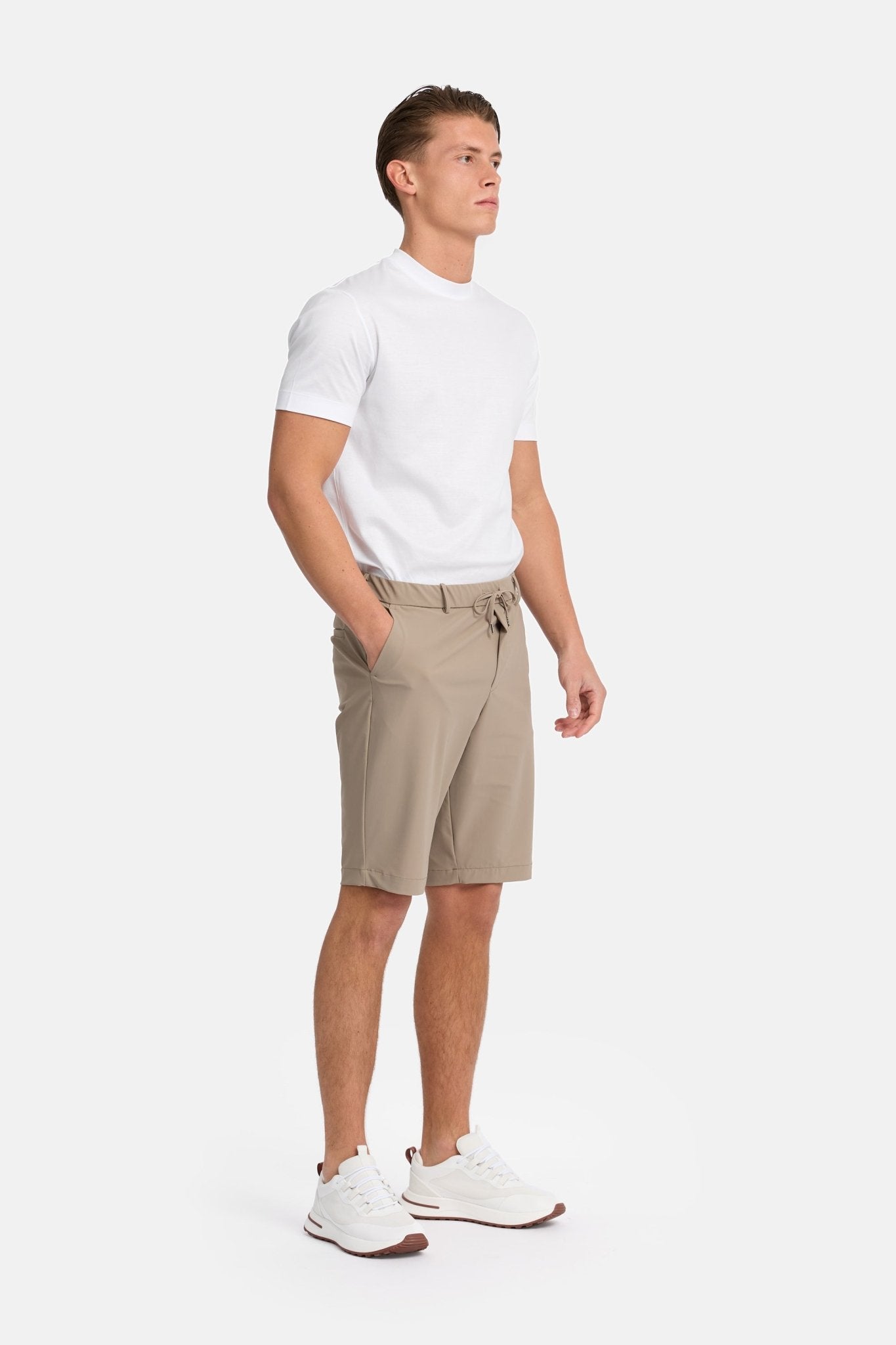 Light Beige Tech Shorts